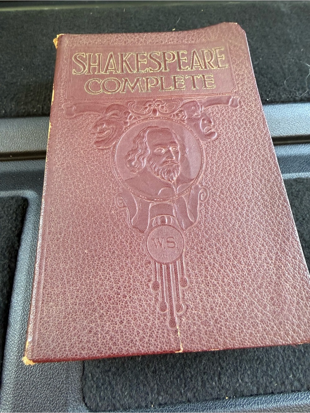 Shakespeare Complete Hardcover Book - Burgundy Cooy write 1930